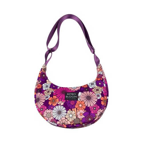 Kit Sac Besace Rtro Bloom  Com1 Ide X Avril Fabrics | Velours Exclusif | Diy Facile & Tendance | Finitions Couture. Color : Violet
