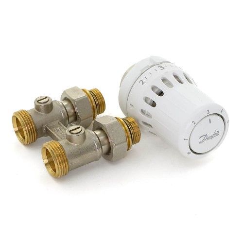 Kit thermostatique avec tte M30x1,5 et raccord en H type RLV-KB - React? DANFOSS