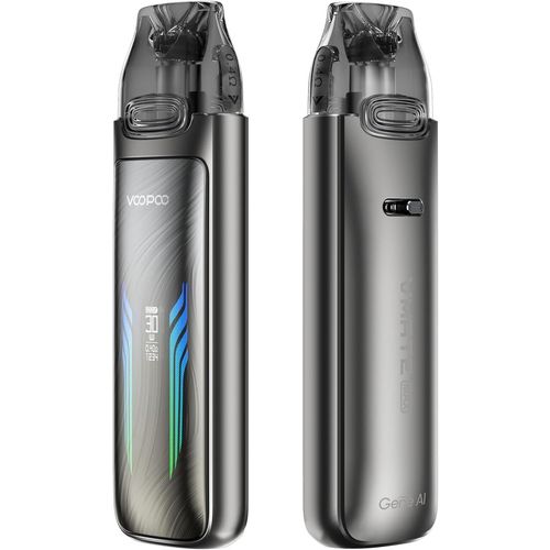 Marque Gnrale : Kit Vape 30w Batterie 1200mah Intgre Avec 3ml Vmate Top Fill Cartouche 0,4/0,7 Ohm Mtl/Rdl Vaporisateur  Extraction Automatique Sans Nicotine Sans Liquide (Gris Colombe)