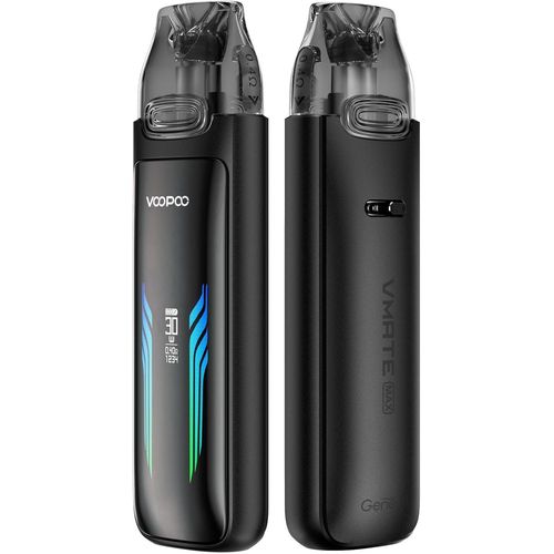 Marque Gnrale : Kit Vape 30w Batterie 1200mah Intgre Avec 3ml Vmate Top Fill Cartouche 0,4/0,7 Ohm Mtl/Rdl Vaporisateur  Extraction Automatique Sans Nicotine Sans Liquide (Noir Onyx)