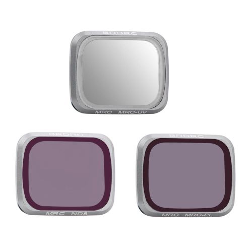 Kits De Filtres D'objectif Nd8/Cpl/Uv Pour Dji Air 2s, Accessoires De Camra Pour Drone Professionnel, 3 Pices