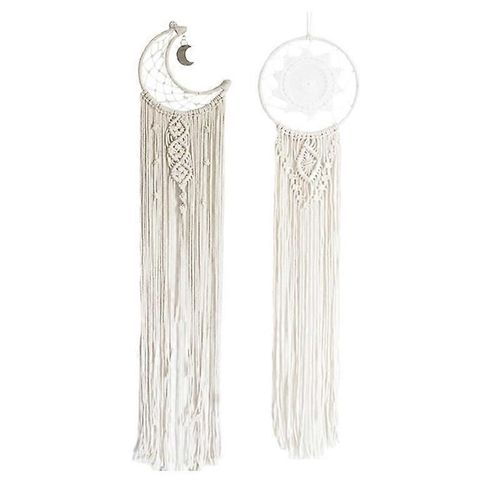 Kits De Macram Pour Adultes Dbutants, 2pcs Kits D'attrape-Rves En Macram Fournitures Murales En Macram