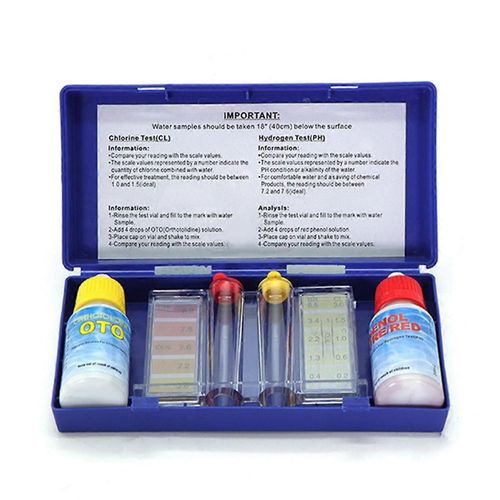 Kits De Test DEau De Piscine Et De Spa, Kits De Test De Chimie De LEau Au Ph Et Au Chlore Libre, Test DEau Acide-Base B