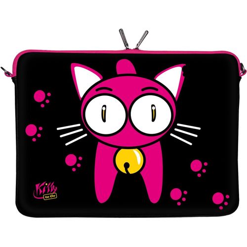 Kitty To Go Ls133-10 Designer Netbook Sleeve Housse Pour Ordinateur Portable 10,2