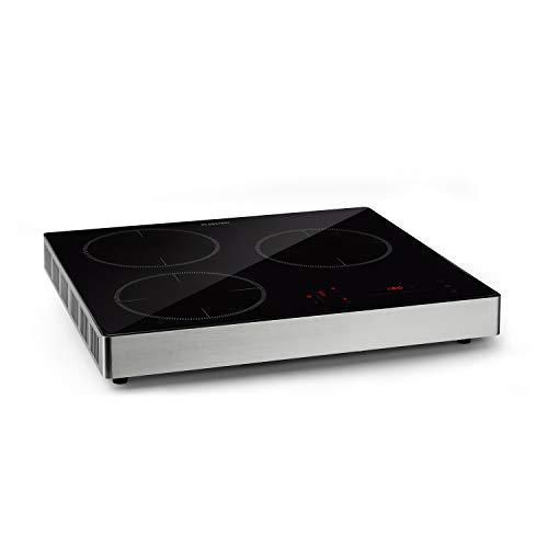 TrinityCook table de cuisson  induction, pose libre, 3400W, 3 zones de cuisson, minuterie, 9 niveaux, 60  240  C, protection