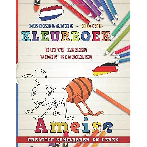 Kleurboek Nederlands - Duits I Duits Leren Voor Kinderen I Creatief Schilderen En Leren    Format Broch 