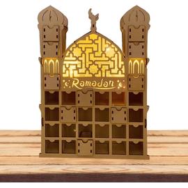 KLING Calendrier Ramadan Pour Enfants - Calendrier De L'Avent Ramadan En  Bois Calendrier De L'avent Ramadan Moubarak 2023 Avec Tiroirs Eid Home  Party Decor Artisanat Ramadan Cadeau Eid Decor