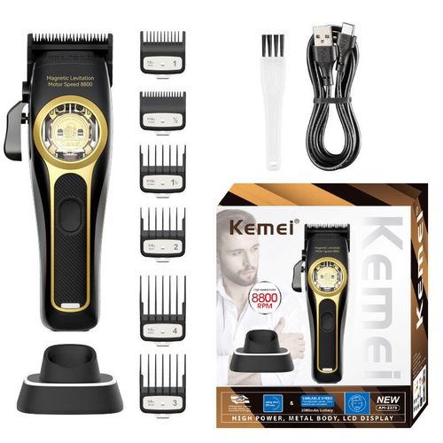 Km-2373 Baber Tondeuse  Cheveux Professionnel Machine De Coupe De Cheveux Avec Base De Charge Pour Hommes Tondeuse  Cheveux lectrique Hommes Cadeau - Type Km-2373 #B
