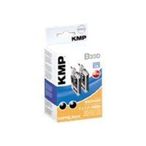 Kmp B33d - 2er-Pack - Schwarz - Tintenpatrone (Entspricht: Brother Lc985bk ) - Fr Brother Dcp J125, J140w, J315w, J515w; Mfc J220, J265w, J410, J415w
