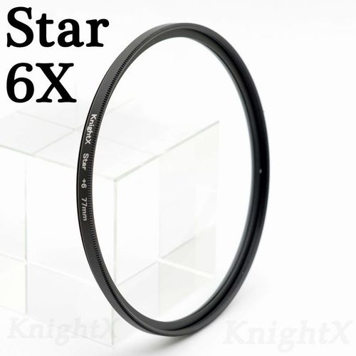Knightx Fld Uv Cpl Nd Star Gnd Filtre D'objectif De Camra Pour Canon Eos Sony Nikon 49 52 55 58 62 67 72 77 Mm D3300 Kit Dslr D5100 1300d - Type Star 6x-62mm