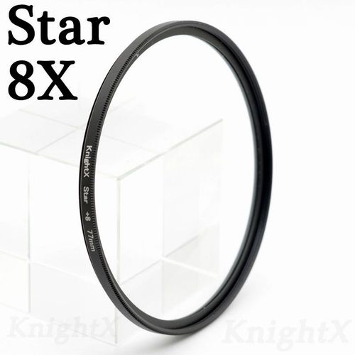 Knightx Fld Uv Cpl Nd Star Gnd Filtre D'objectif De Camra Pour Canon Eos Sony Nikon 49 52 55 58 62 67 72 77 Mm D3300 Kit Dslr D5100 1300d - Type Star 8x-72mm