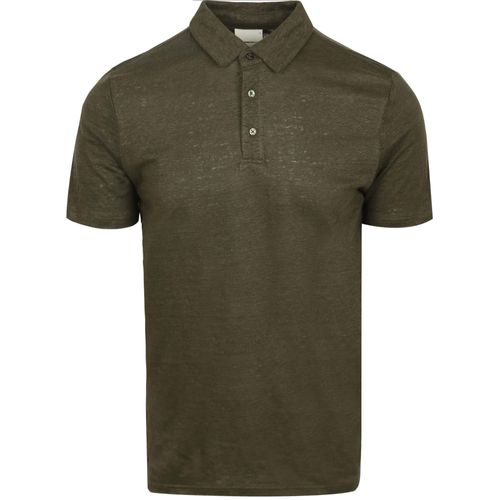 Knowledgecotton Apparel Polo De Lin Fonc Vert Vert Fonc Taille Xl