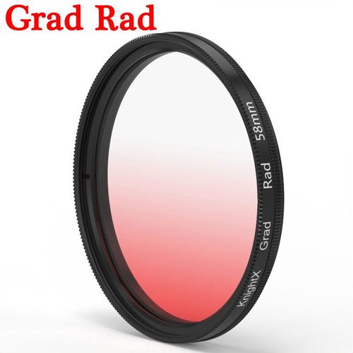 Knpackage-Filtre D'objectif D'appareil Photo Pour Canon,Sony,Nikon,Nd Macro Close-Up,Circular Yicin Izer,49mm,52mm,58mm,67mm,72mm,77mm,X Cpl - Type Grad Red-72mm