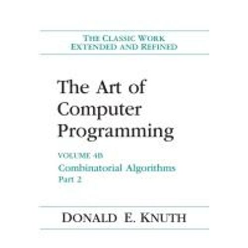 The Art Of Computer Programming, Volume 4b    Format Reli 