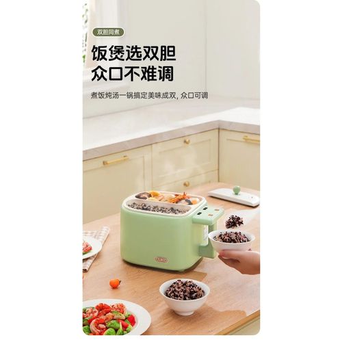KO-Cuiseur  Riz Toxique Multifonction Tout-en-Un,Appareil Lavable pour Faire Bouillir le Riz,220V - Type green-220-230 V