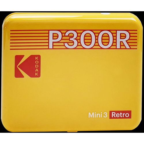 Mini imprimante connecte KODAK Mini 3 Retro Instant Square Jaune - format carr 3x3
