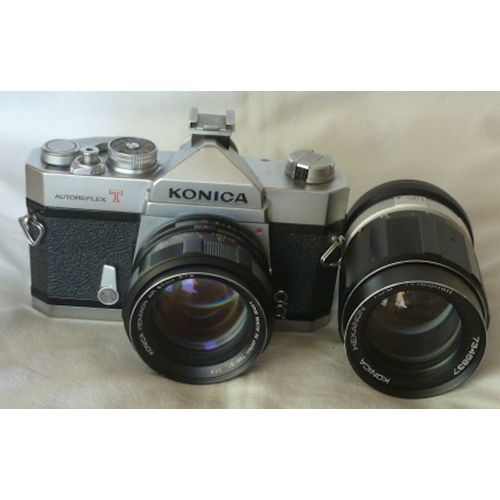 KONICA AutoReflex T + HEXANON AR 57mm f1.4 + HEXANON 1:3.5 f=135mm