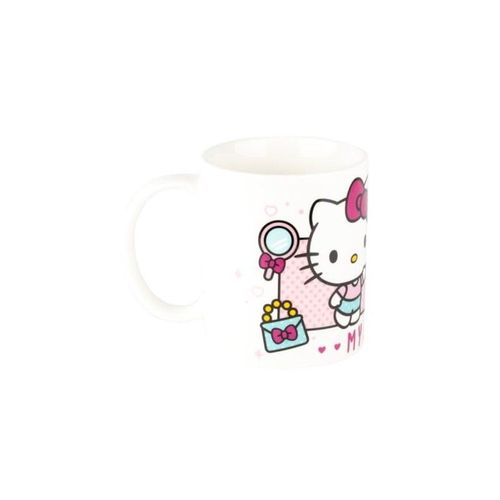 Konix Hello Kitty Mug - Tasse En Cramique - 320 Ml - Motif My Style - Blanc