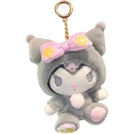 Kuromi Porte-clés en peluche, poupée en peluche de 13 cm, animaux