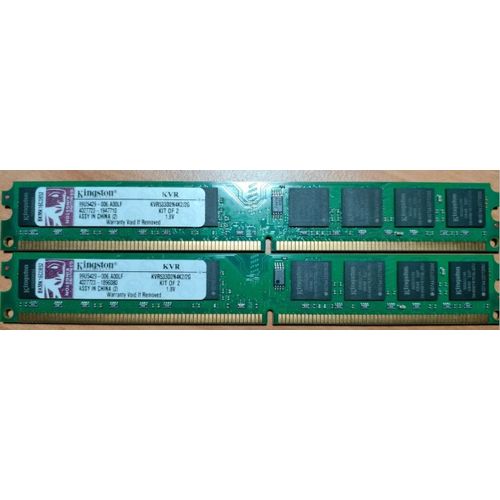 KVR533D2N4K2/2G 2GB (1GB 128M x 64-Bit x 2 pcs.) DDR2-533 CL4 240-Pin DIMM Kit