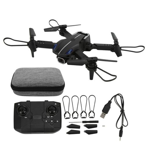 Ky907 Mini Drone Pliable A Trois Cotes Pour Eviter Les Obstacles, Avec Camera Hd 4k, Quadricoptere Rc, Jouet, Noir