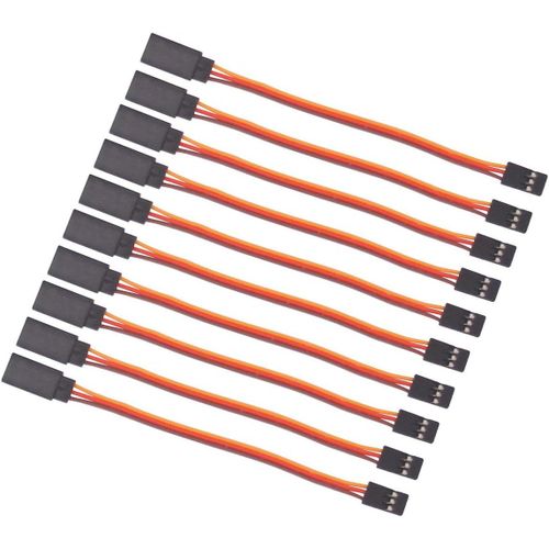 KYAOAYO-10 Pices Mle  Femelle 10 Cm Cble D'Extension Servo Cble 26Awg 30Cores Pour Carte De Commande Kk Mwc Eagle (C160-10)
