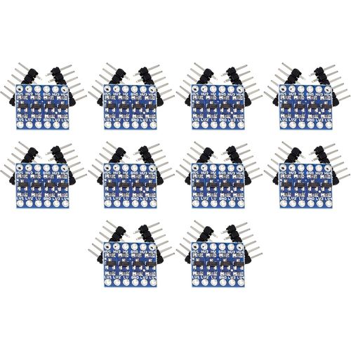 Kyaoayo-10pcs 4 Channel Iic I2c Logic Levels Converter Bi-Directional Module 5v To 3.3v Compatible With Arduino