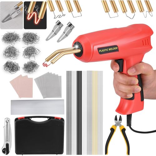 KYAOAYO-200W Soudage Plastique Machine 1380 Rparation De Pistolet De Soudeur Soudure Plastique1600Pcs Agrafeuse Chaud Kit De Rparation De Pare-Chocs De Voiture Machine  Souder Le Plastique