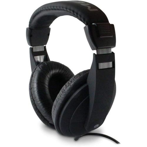 KYAOAYO-480143 Casque Filaire Noir, Lger, Ajustable Et Confortable - Circum-Auriculaire Stro, Idal Tv Long Cordon De 6M, Pr Jack 3,5Mm