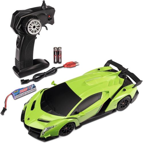 KYAOAYO-500404308 Lamborghini Veneno 1:24 2.4G 100% Rtr Vert - Voiture Tlcommande, clairage Led, Dure De Conduite 60 Min, Vhicule Rc, Jouet Tlcommand