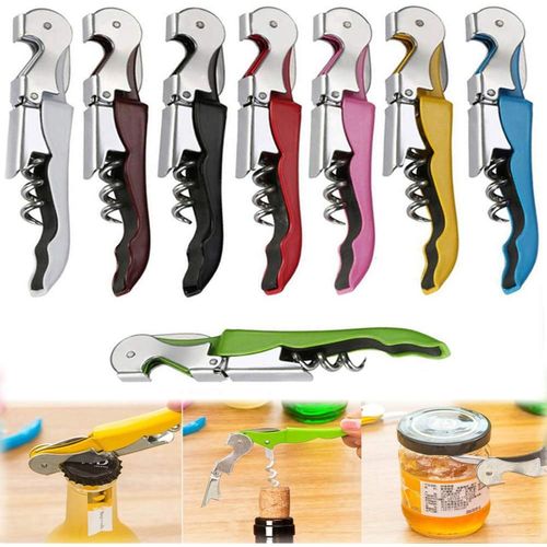 Kyaoayo-8pc Ouvre-Bouteilles Multifonction, Hippocampus Couteau  Vin Vis Tire-Bouchon, Accessoire De Serveur, Ustensile De Cuisine, Tire-Bouchon Avec Couteau, En Acier Inoxydable