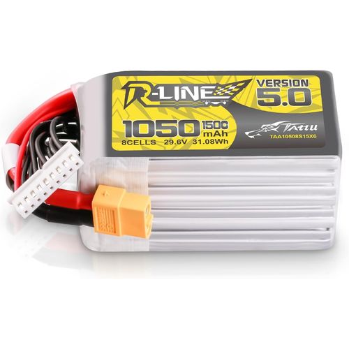 Kyaoayo-8s Lipo Batterie 1050mah 29,6v 150c 8s Batterie Avec Connecteur Xt60 Pour Fpv Racing Drones Vlo De Route Quadcopters Avion Hlicoptre