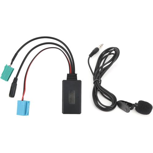 KYAOAYO-Adaptateur Audio Bluetooth, Cble Audio Bluetooth  6 Broches, Adaptateur Aux-In Pour Autoradio Avec Microphone, Compatible Avec Clio/Espace/Me Bluetooth 5.0