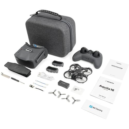 Kyaoayo-Aquila16 Fpv Kit With Literadio 2 Se Transmitter For Simulator, Vr03 Goggles With Dvr Recording Function, 3 Flight Modes, Supported 1s Rtf Kit For Fpv Beginner To Fly Indoor & Outdoor Elrs V3