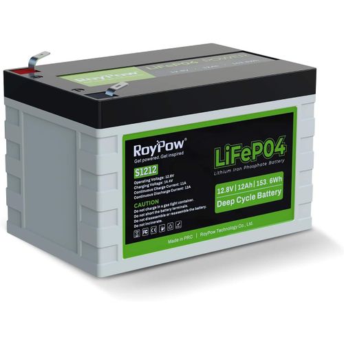 Kyaoayo-Batterie 12v 12ah Deep Cycle Lifepo4, 3500 8000 Cycles Batterie Lithium-Fer Phosphate Rechargeable Pour Scooters Kid, Fios, Roues lectriques, Systme Solaire, Ups Rv/Camper, Fish Finder