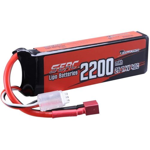 Kyaoayo-Batterie Lipo 2s, 7,4 V, 40c, 2200 Mah, Avec Fiche En T, Pour Avion / Hlicoptre Radiocommand, Drone Fpv, Quadrirotor, Et Voiture Model Racing Hobby