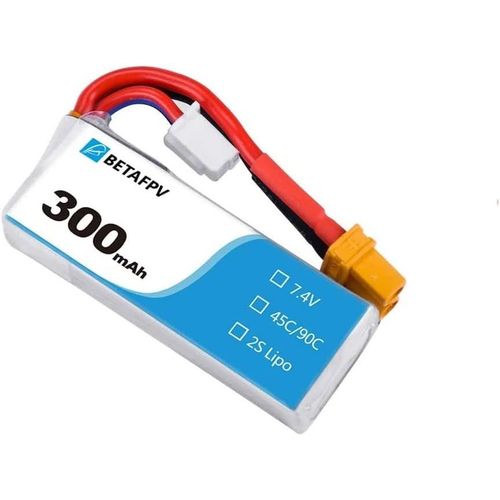 Kyaoayo-Batterie Lipo 7.4v 300mah 45c 2s Hv | Connecteur Xt30 | Lgre, Adapte Pour Drone Radiofly Space Kondor, Quadcopter Fpv, Bleu