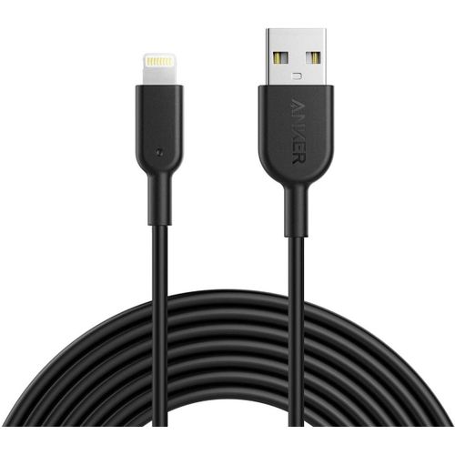 KYAOAYO-Cable Iphone, Powerline Ii Cble Lightning Vers Usb Rsistant Certifi Mfi Pour Iphone Xs/Xs /Xr/X/8/8 Plus/Se/7/7 Plus/6S/6/6 Plus/5S/5/Ipad Pro(Noir, 3M)