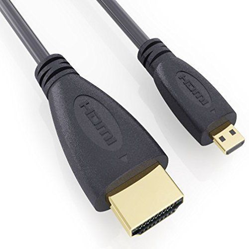 KYAOAYO-Cble Micro Hdmi Haut Dbit (Type D) Vers Hdmi (Type A)  Cble Pour Connecter Une Camra Asus Eee Pad Memo  Une Tv, Un Tlv ur Hd, Lcd, Plasma, Moniteur Avec Port Hdmi  Cble De Qualit