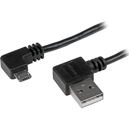 KYAOAYO-Cble Usb A Vers Micro B De 2 M Avec Connecteurs Couds  Angle Droit - Cordon Micro Usb