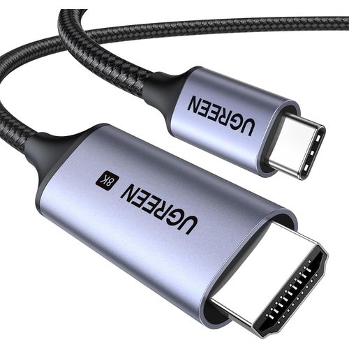 KYAOAYO-Cble Usb C Vers Hdmi 8K 60Hz 4K 240Hz 48Gbps Compatible Avec Macbook M4 M3 M2 Ipad Pro Air Iphone 16 Plus Pro 15 Galaxy S24 S23 Pixel Adaptateur Thunderbolt 4 3 Type C Hdmi 2.1 2.0 (2M)