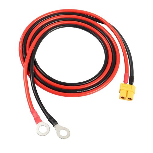 Kyaoayo-Cble Xt60  O Ring Terminal, Cble Xt60 Femelle  O Ring Connector, Avec 1m 12awg Silicon Wire, Pour Rc Lipo Battery Fpv Racing Drone(1m/3.3ft)