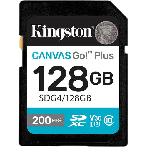 KYAOAYO-Canvas Go Plus Sdxc Memory Card Gen4 200Mb/S C10 Uhs-I U3 V30 128Gb-Sdg4/128Gb