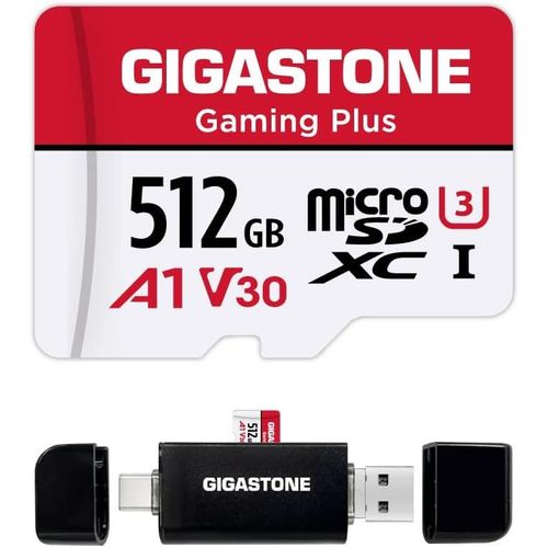 KYAOAYO-Carte Mmoire Microsdxc 512 Go Avec Usb Type C Lecteur De Carte, Gaming Plus Srie, Vitesse Jusqu' 100 Mo/S, Pour Switch 1, Steamdeck, 4K Video A1 V30 U3