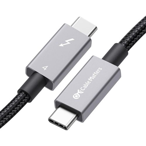 KYAOAYO-Certifi Intel] Cable Thunderbolt 4 Tress 40Gbps 0,5M Noir, Recharge 240 W Power Delivery Et Vido 8K - Entirement Compatible Avec Thunderbolt 3, Usb 4 Pour Apple Macbook Pro, Imac