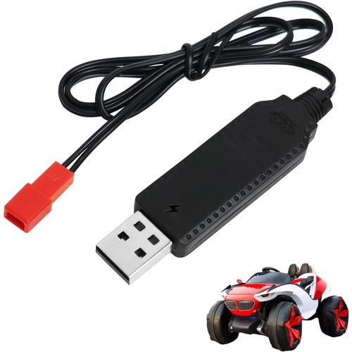 Kyaoayo-Chargeur Usb Rc Universel Jst 2pin Pour Batteries Lipo 3,7v & Nimh/Nicd 3,6v  Compatible Voiture, Bateau, Drone, Avion, Jouets Tlcommands, Scurit, Led, Lger