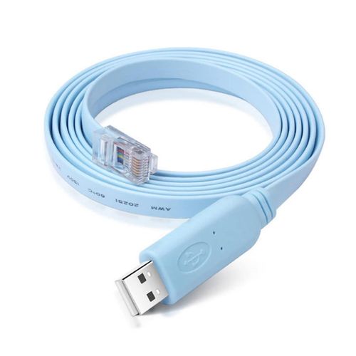 KYAOAYO-Cisco Console Cable Usb To Rj45 With Ftdi Chip 6Ft/1.8M For Rs232 Routers/Switches, Support Windows, Mac, Linux