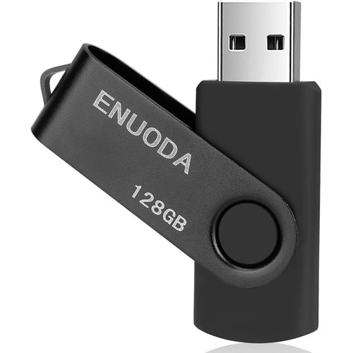 KYAOAYO-Cl Usb 128 Go Clef Usb 2.0 Flash Drive Mini Portable Grande Capacit Mmoire Stick Avec Lumire Led Pour Le Stockage Et La Sauvegarde (Noir
