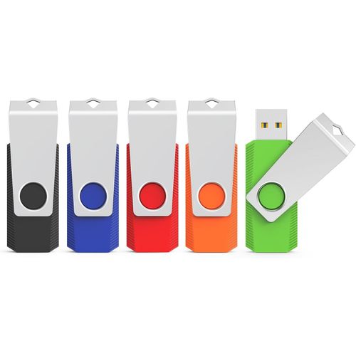 KYAOAYO-Cle Usb 32Go Lot 5 Cl Usb 3.0 5 Couleurs Clef Usb Pendrive Usb Flash Drive Mmoire De Stockage Cls Usb 16Go Pour Ordinateur Tv/Voiture - Multicolore
