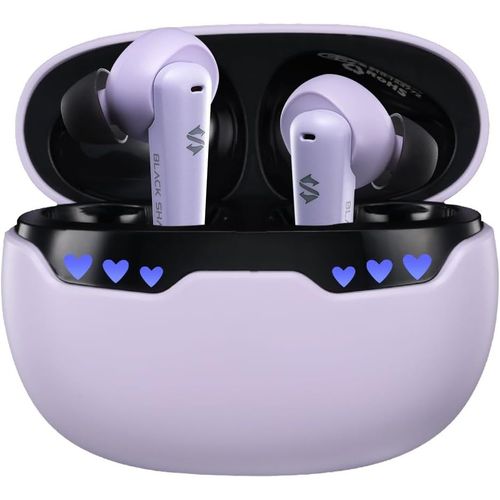 KYAOAYO-couteurs Bluetooth 5.1 Avec tui De Charge, Jeu Et Musique Dual Model Ipx5 tanches Sans Fil Pour Ios/Android, Emoji Led Light 24Hrs Playtime